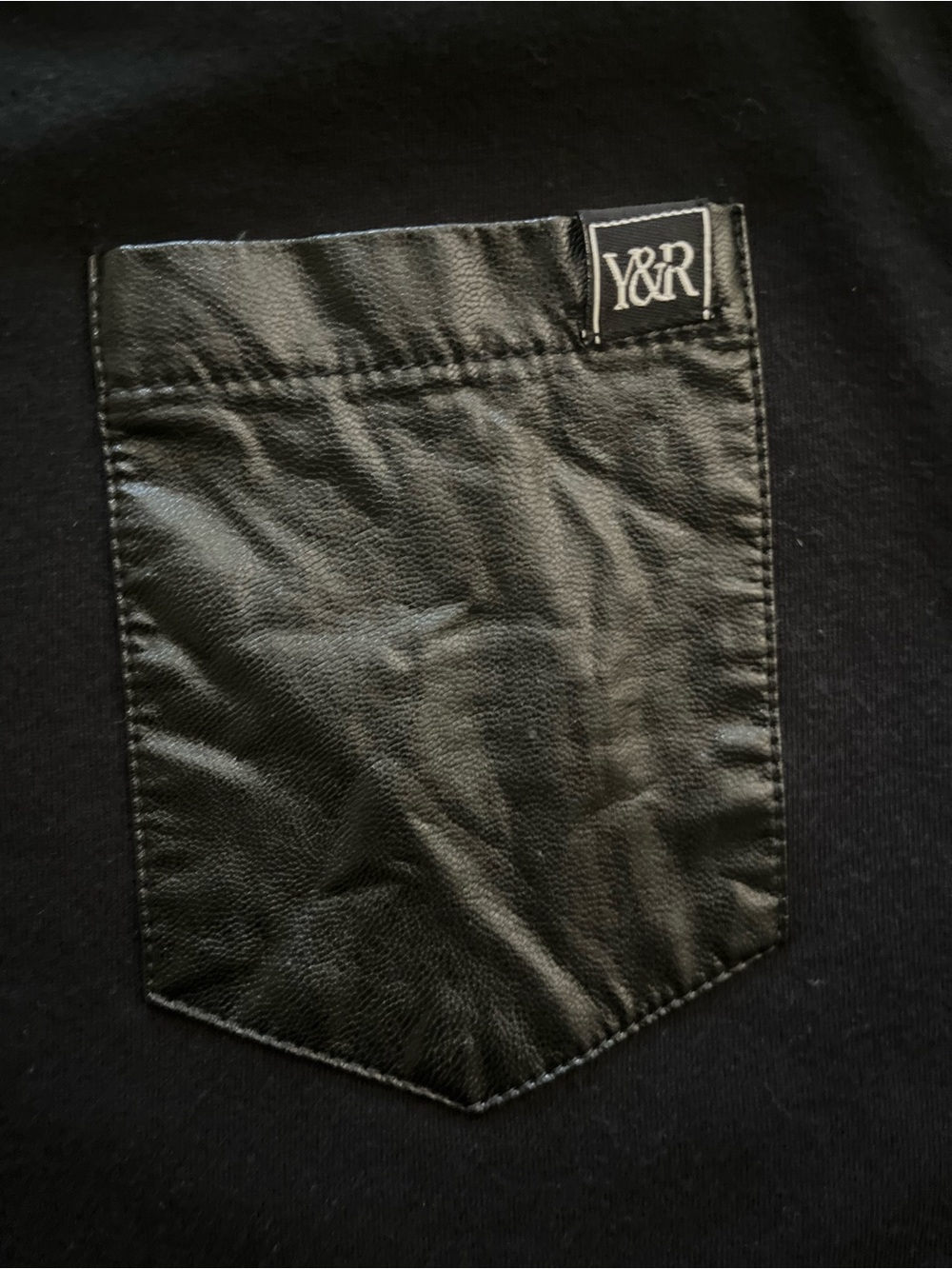 Young & Reckless Tee (with Leather-Like trim) - Picture 2 of 4
